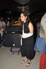 snapped at the airport as they return after New year in Mumbai on 1st Jan 2014